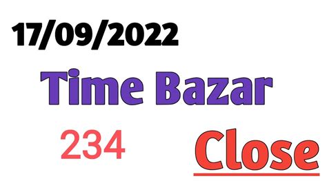 time bazar close